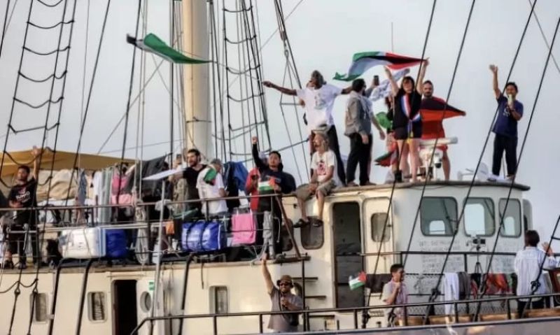 Kapal Aktivis Kemanusiaan Sumud Flotilla.