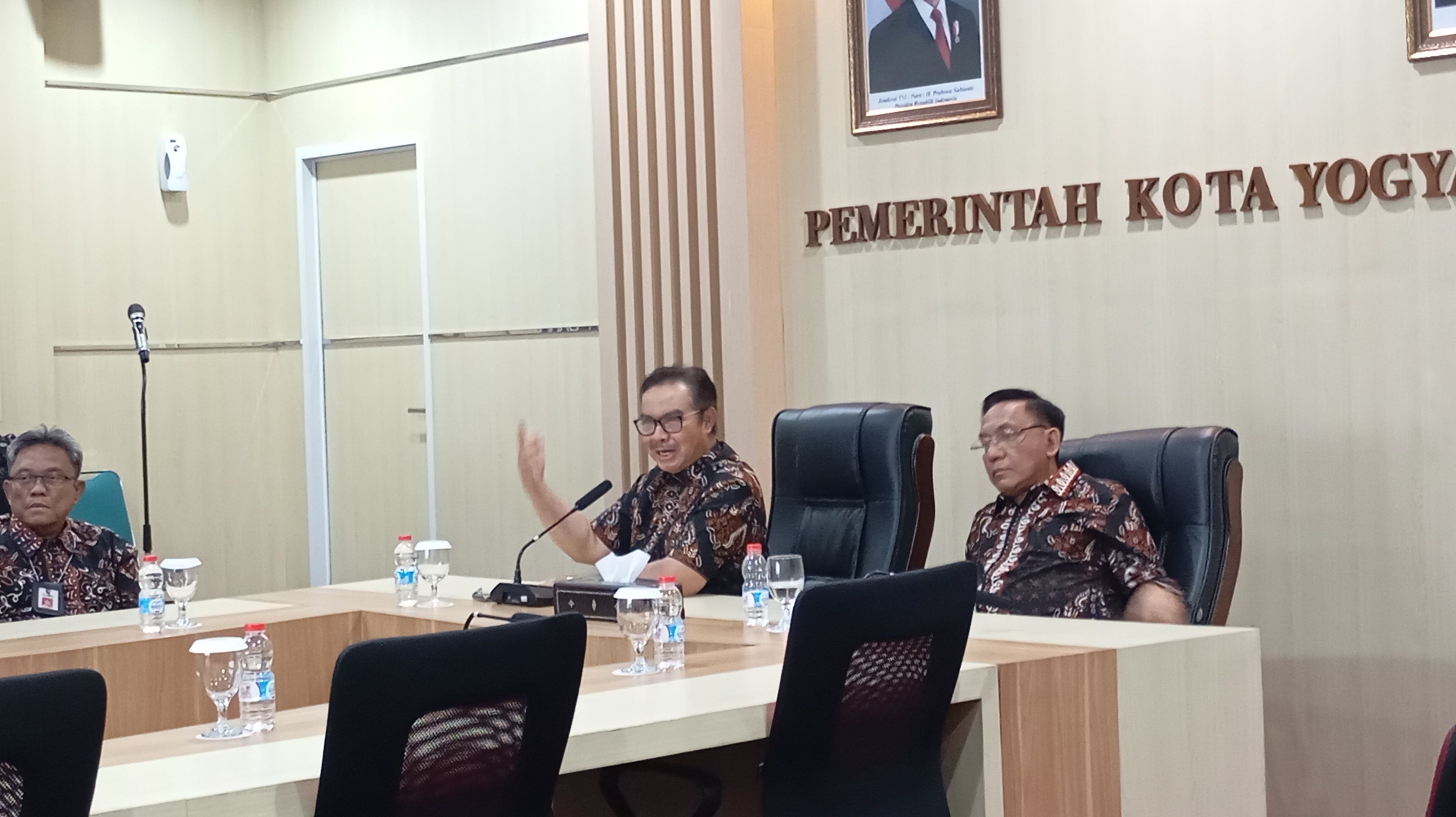 LAUNCHING: Peluncuran program GeoTaktis di Ruang Yudhistira Balai Kota Jogja Senin (6/10).