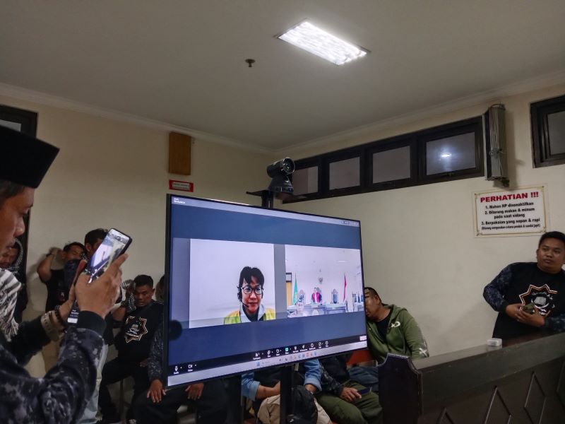 Proses persidangan di PN Sleman