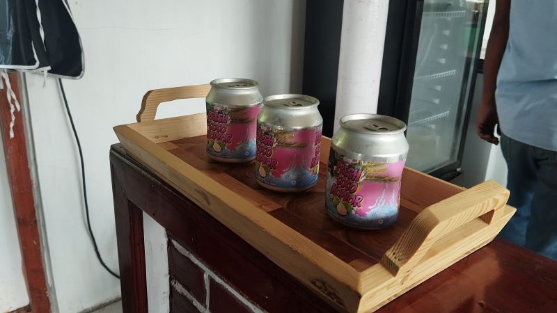 Produk olahan kelapa kopyot yang dikelola oleh petani milenial di Padukuhan Semutan, Bantul.