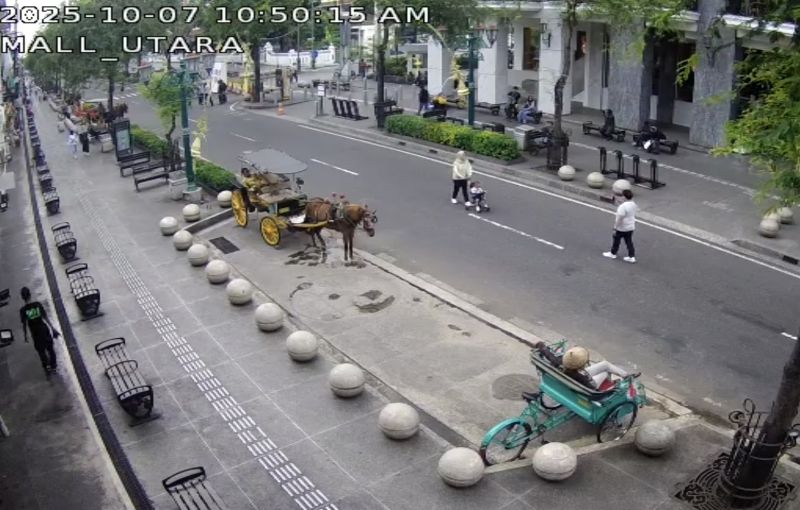 Malioboro jadi kawasan pedestrian pejalan kaki.