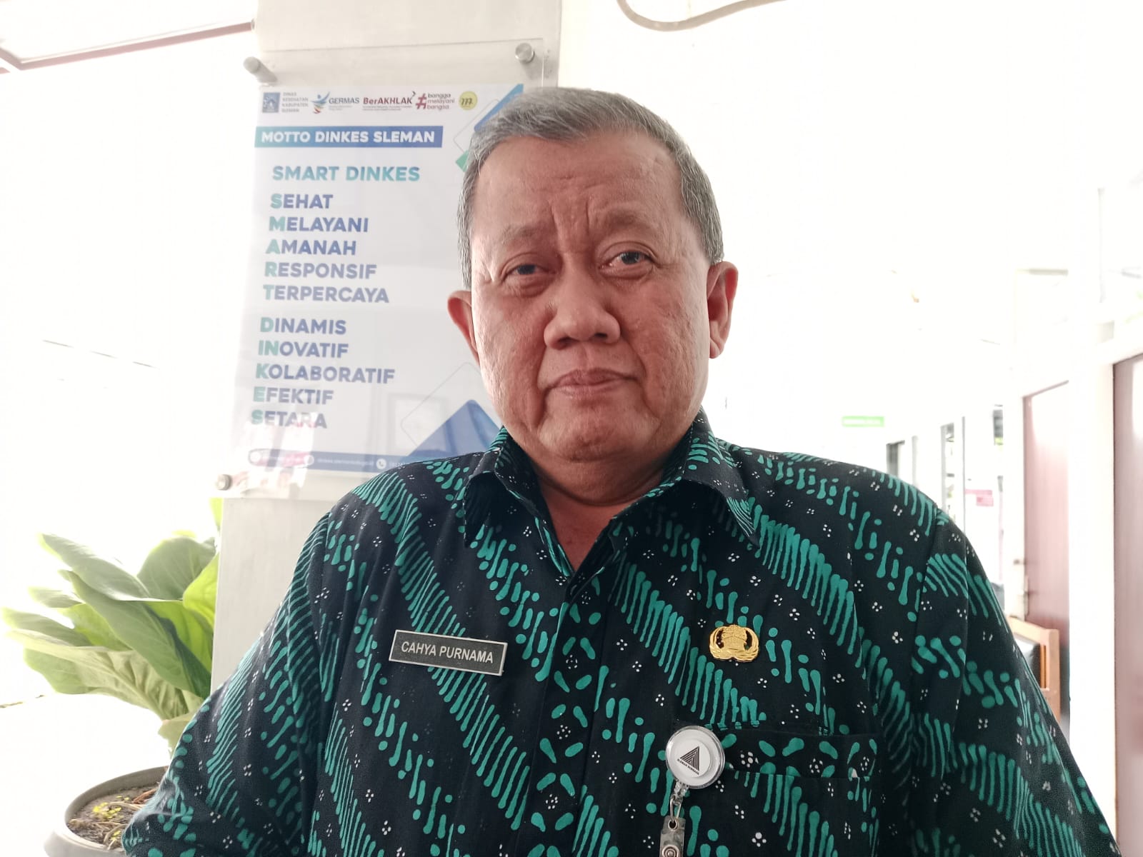 Kepala Dinas Kesehatan Kabupaten Sleman Cahya Purnama