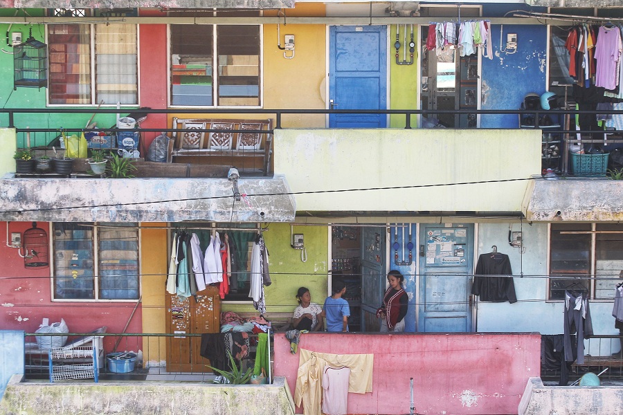 Bangunan rumah susun sederhana sewa (rusunawa) Cokrodirjan, Kemantren Danurejan, Kota Jogja, Rabu (8/10/2025).
