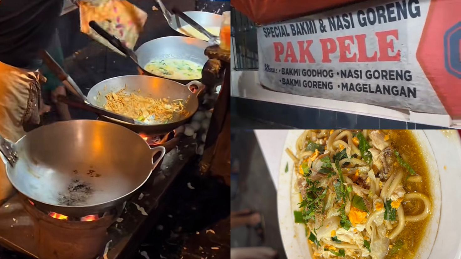Bakmi dan nasi goreng pak pele