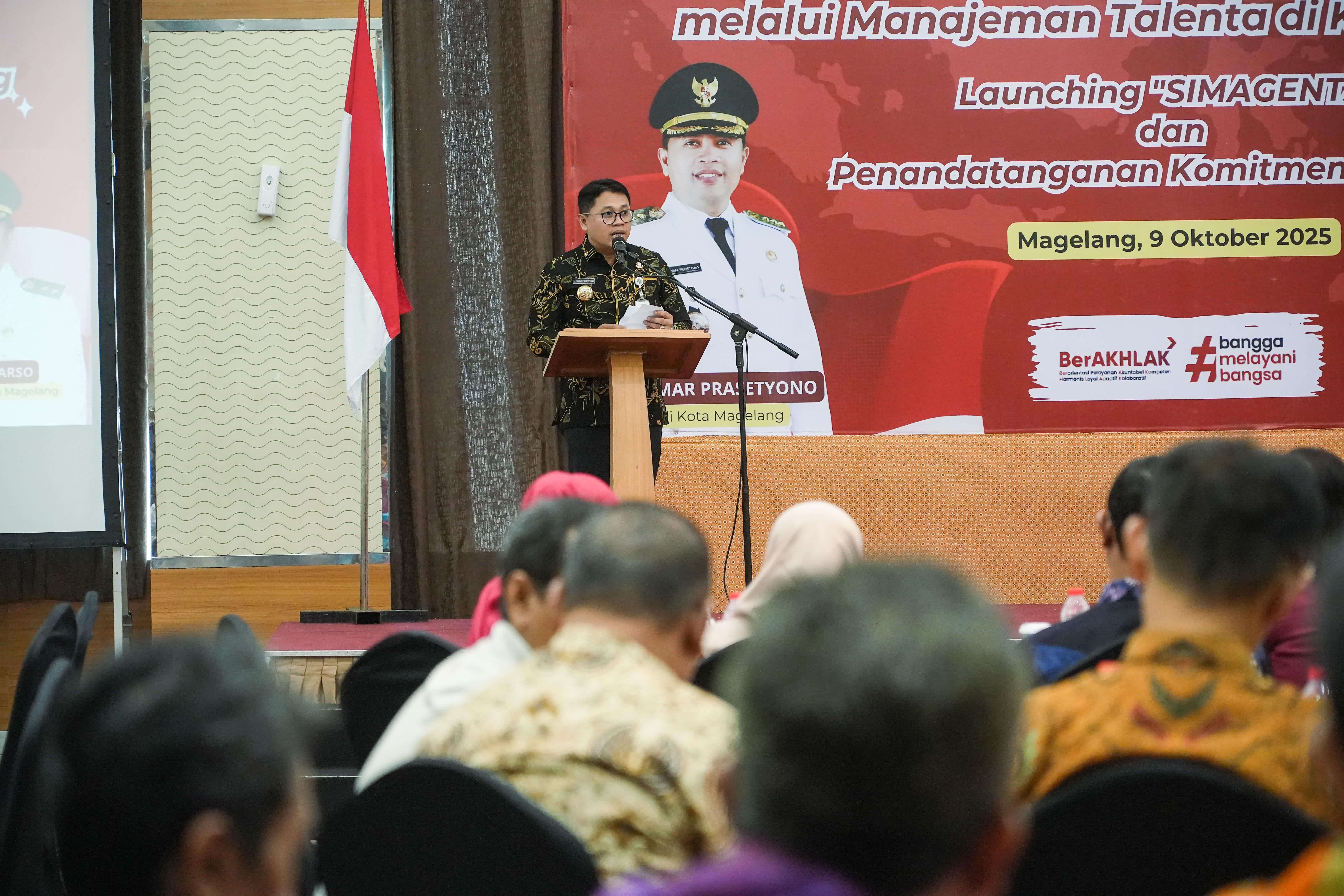 Penandatanganan komitmen bersama penguatan sistem merit di lingkungan pemkot, Kamis (9/10).