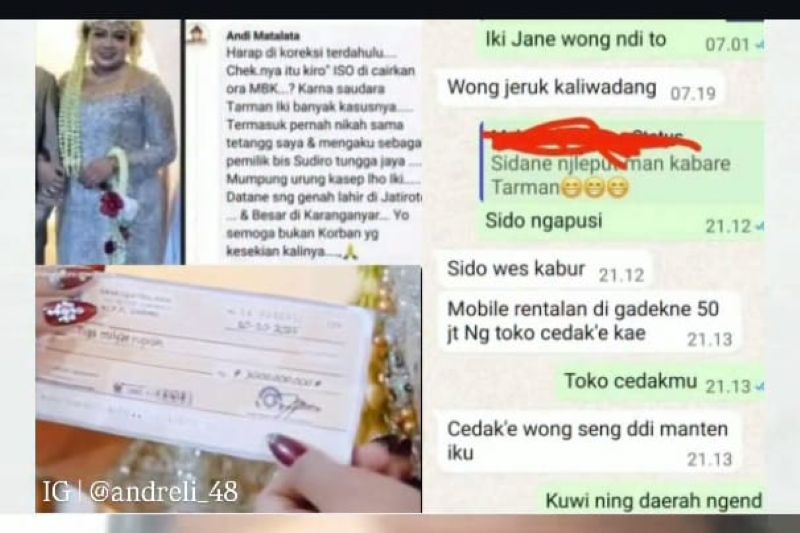 Penikahan yang berakhir pilu.