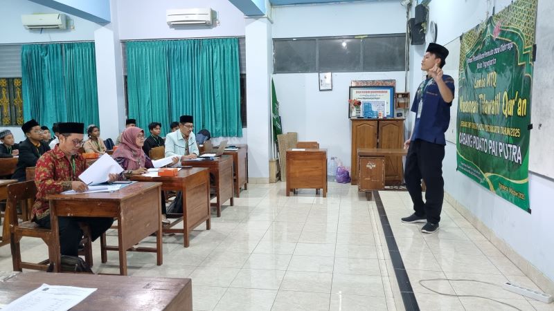 ANTUSIAS: Pelajar saat tampil di salah satu lomba dalam Musabaqah Tilawatil Quran (MTQ).