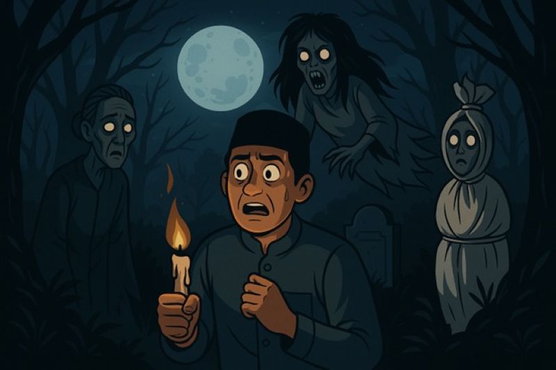Malam jumat kliwon yang bikin merinding.