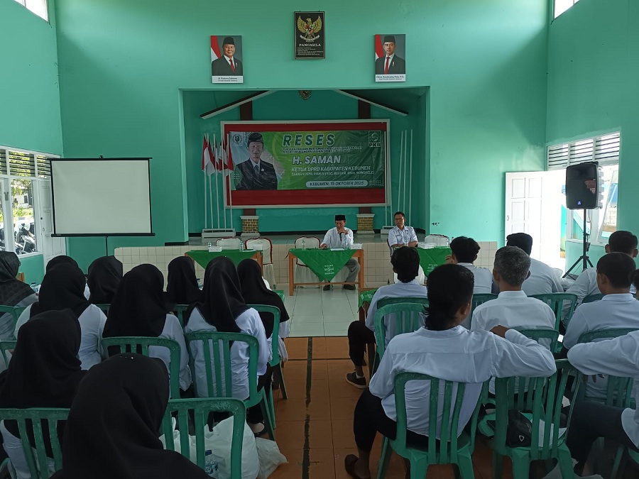 JARING ASPIRASI : Ketua DPRD Kebumen Saman bertemu konstituen melalui gelaran reses di GOR Serbaguna Buayan, Rabu (15/10/2025). Pertemuan ini menjadi ruang bagi masyarakat untuk