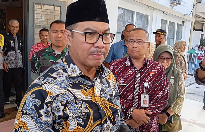 DIHENTIKAN SEMENTARA: Situasi SPPG Wirobrajan di Jalan Arjuna, Wirobrajan, Kota Jogja, kemarin (16/10).