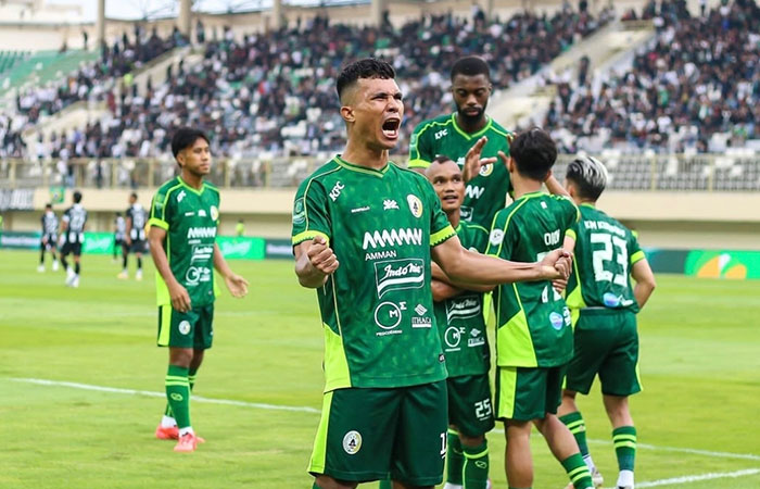 Penyerang PSS Sleman asal Brasil Gustavo Tocantins