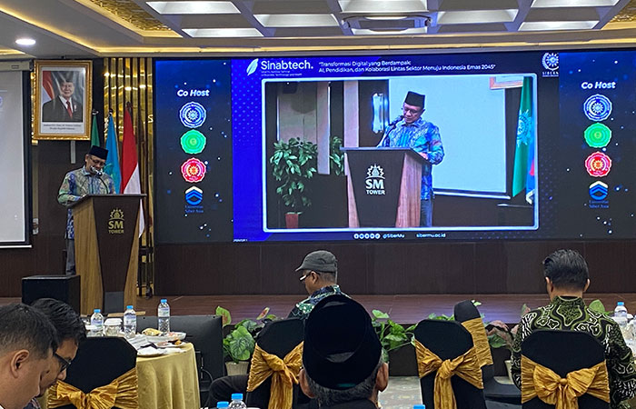 National Seminar and Confererence on Business, Techonologi and Health (SINABTECH 2025) di SM Tower Jogja, Kamis (16/10) yang dibuat oleh Universitas Siber Muhammadiyah (U