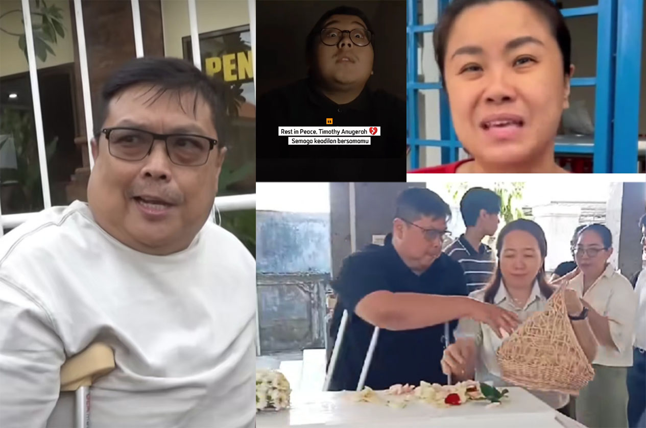 Lukas Triana Putra, ayah Timothy Anugerah Saputra lapor polisi agar mengusut kronologis kematian anak semata wayangnya.