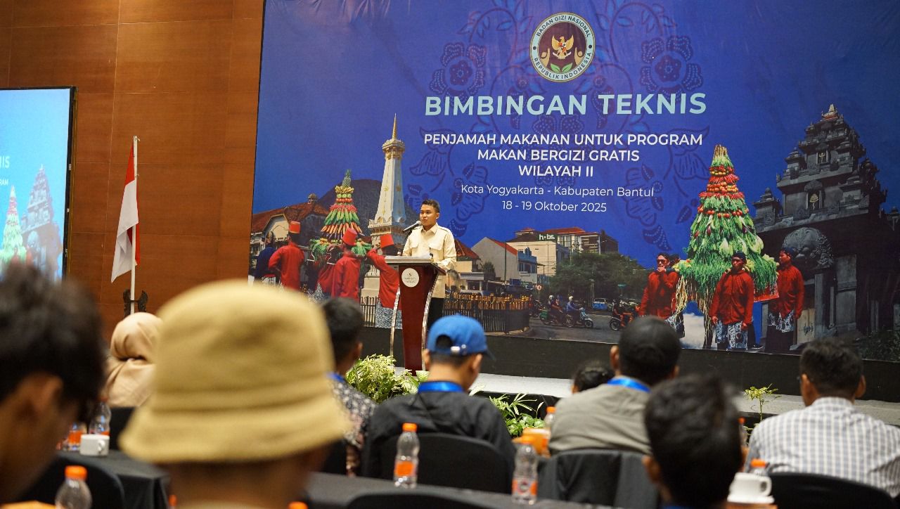 Direktur Penyediaan dan Penyaluran Wilayah II BGN, Dr Nurjaeni, saat memberikan pemaparan di Yogyakarta.