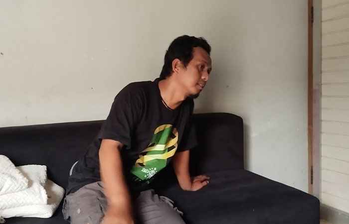 Roni Nuryanto, ketua RT 5 Padukuhan Pandeyan, Kalurahan Bangunharjo, Sewon. &nbsp;
