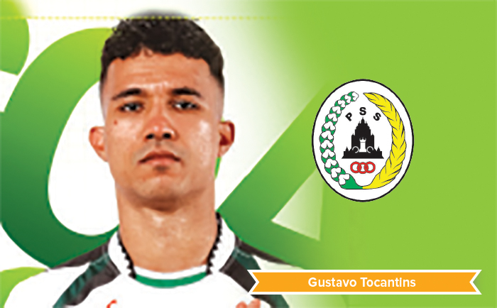 Penyerang PSS Sleman asal Brasil Gustavo Tocantins