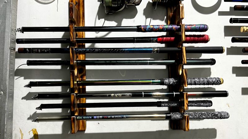 BERAGAM: Material kolongan bisa dipilih sesuai selera untuk joran custom. Mulai aluminium, stainless, kuningan, hingga titanium.
