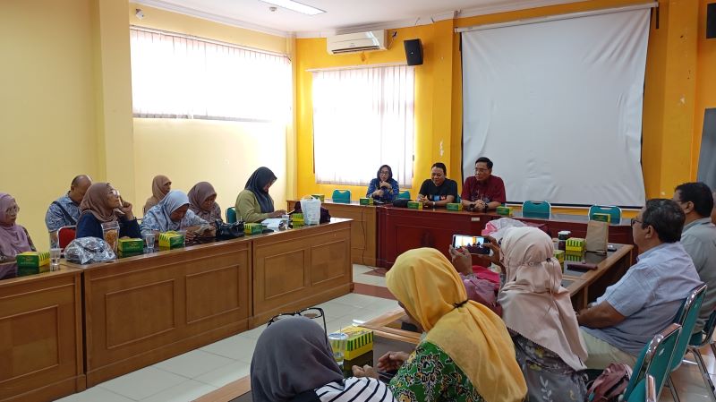 Wakil Wali Kota Jogja Wawan Harmawan saat menjadi narasumber dalam kegiatan kurasi UMKM Disperinkop UKM Kota Jogja di Griya UMKM Jalan Tamansiswa, Mergangsan, Selasa (28/10).