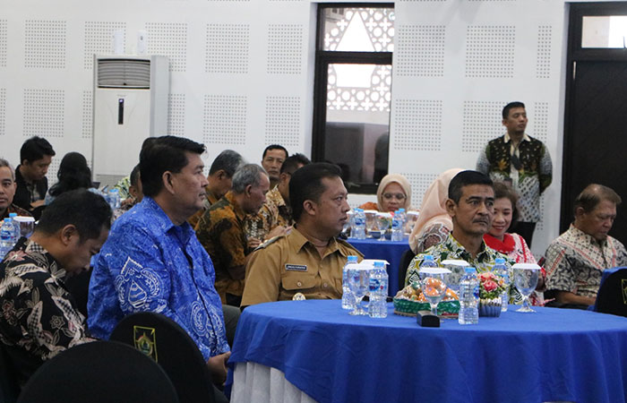 DISKUSI: Peserta dari lintas OPD membahas rencana pengendalian pemanfaatan tata ruang di Bumi Binangun.