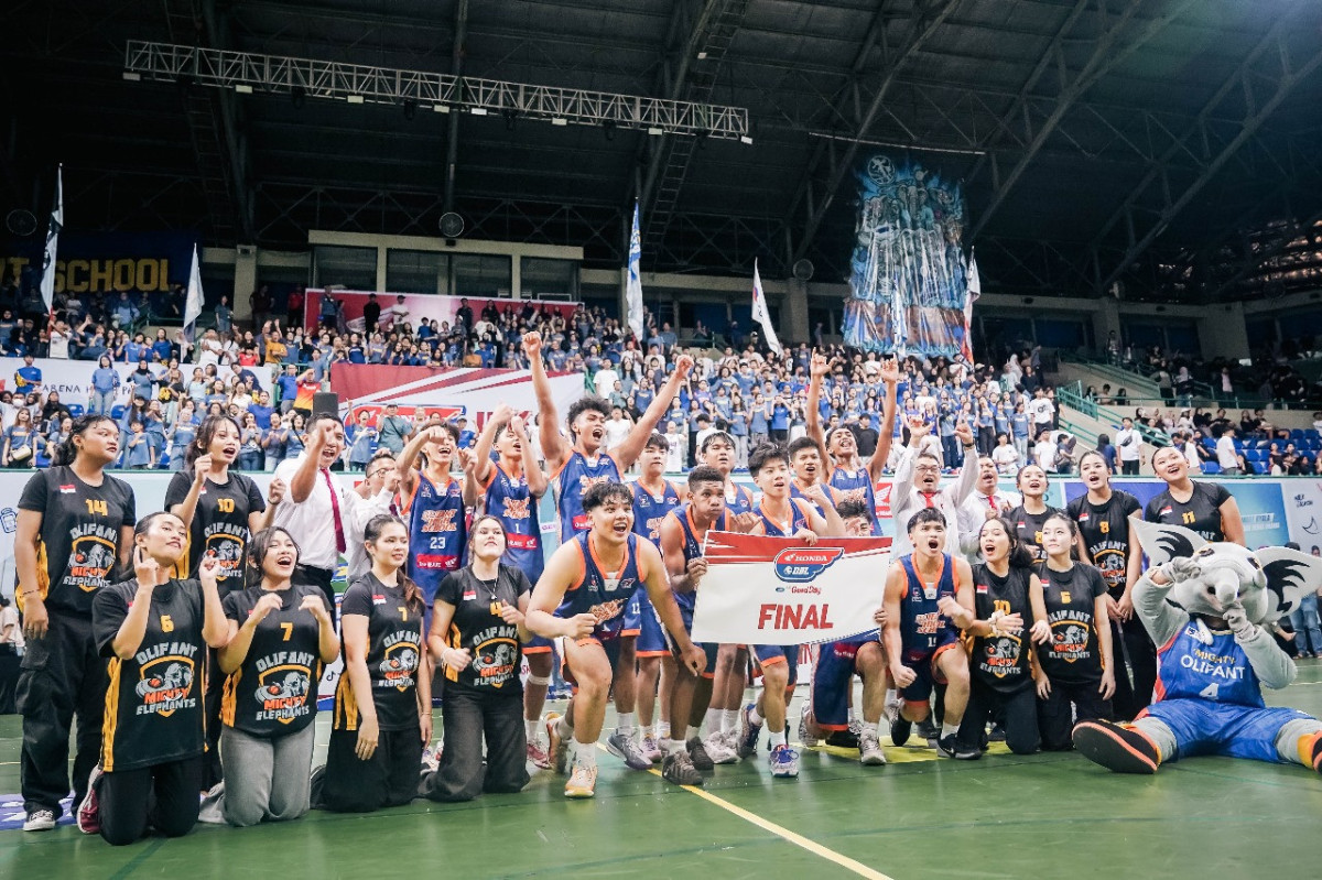 SMA Olifant Yogyakarta memastikan tiket Final Party Honda DBL with Kopi Good Day 2025 setelah kalahkan SMA Kolese De Britto Yogyakarta