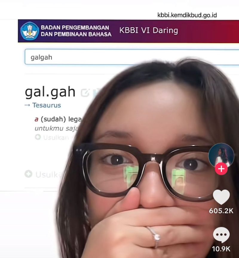 Bunga dan kata galgah yang masuk KBBI.