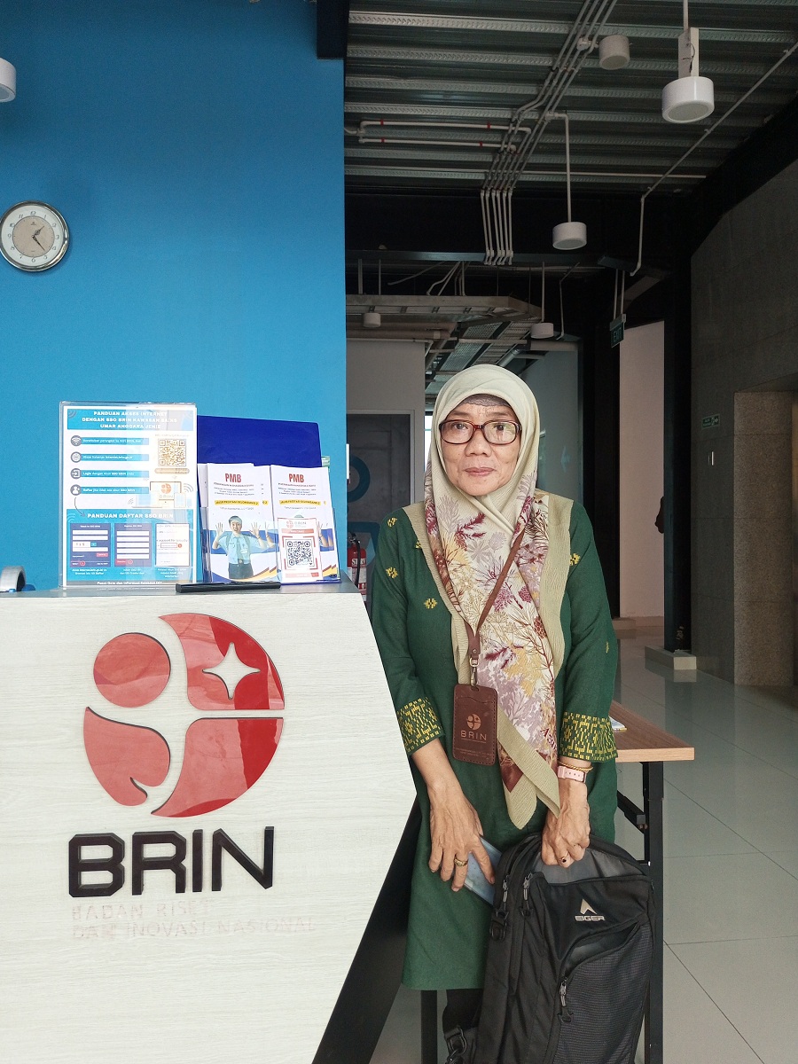 Periset Pusat PRTPP BRIN Heni Purwaningsih saat ditemui beberapa waktu lalu di Gedung BRIN Playen Gunungkidul.