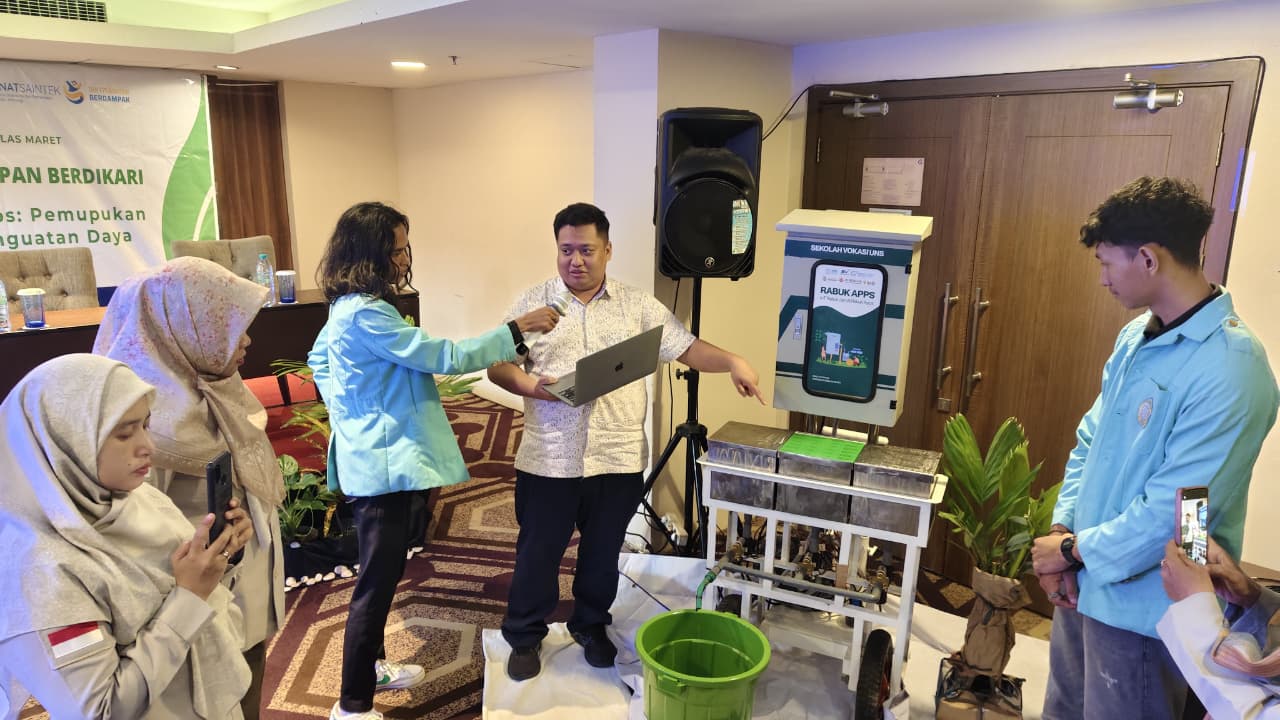 Diseminasi Hasil Riset Terapan Berdikari Sekolah Vokasi UNS Kampus Madiun, di Satoria Hotel, Sleman, Kamis (30/10/2025).