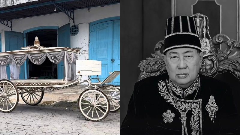 Kereta Rata Pralaya dan mendiang Sinuhun Pakubuwono XIII.