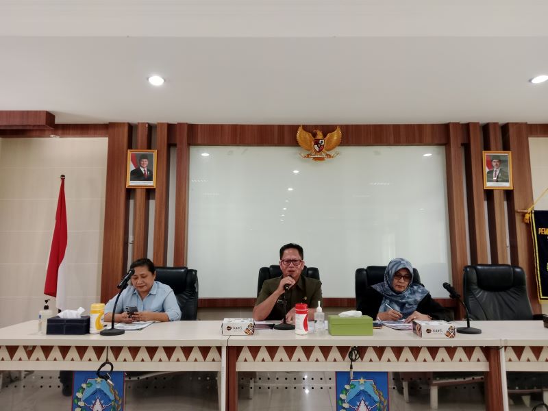 Jumpa pers di ruang rapat sembada Pemkab Sleman Selasa (4/11)