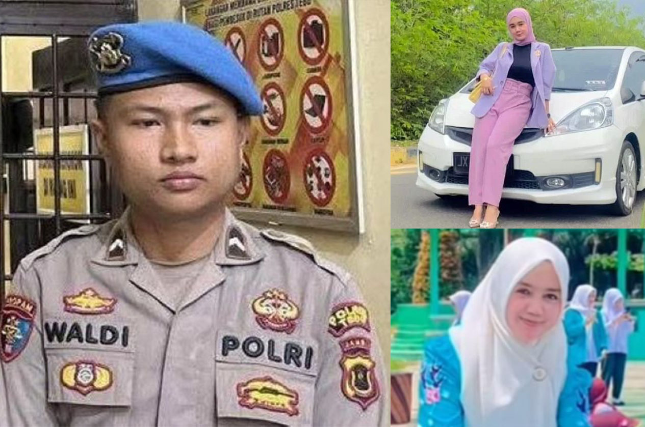 DARI KIRI: Bripda Waldi dan Dosen Cantik Erni Yuniati.