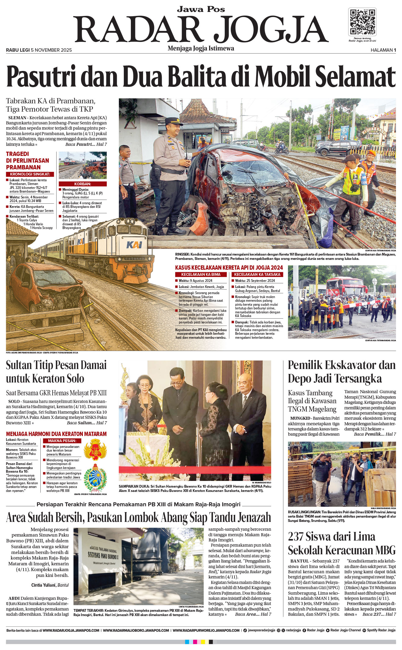 Jawa Pos - Radar Jogja, edisi Rabu 5 November 2025