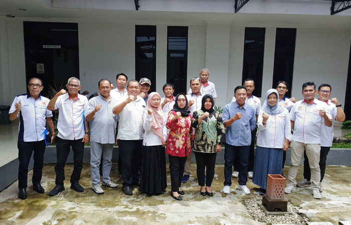 Jajaran KONI Kota Jogja bersama Komisi D DPRD Kota Jogja.
