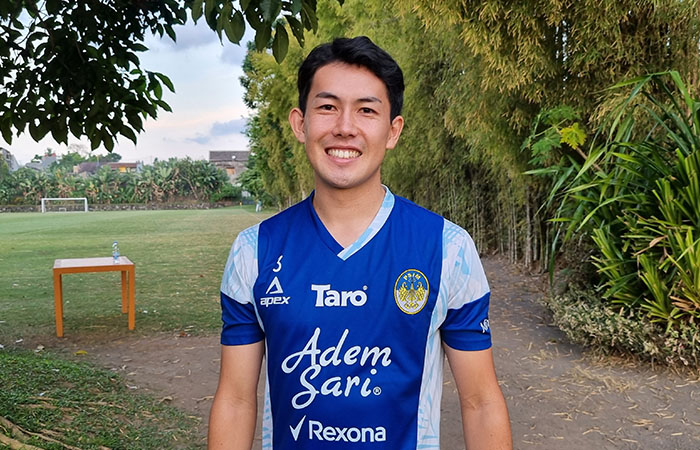 Pemain PSIM Jogja asal Jepang Yusaku Yamadera.