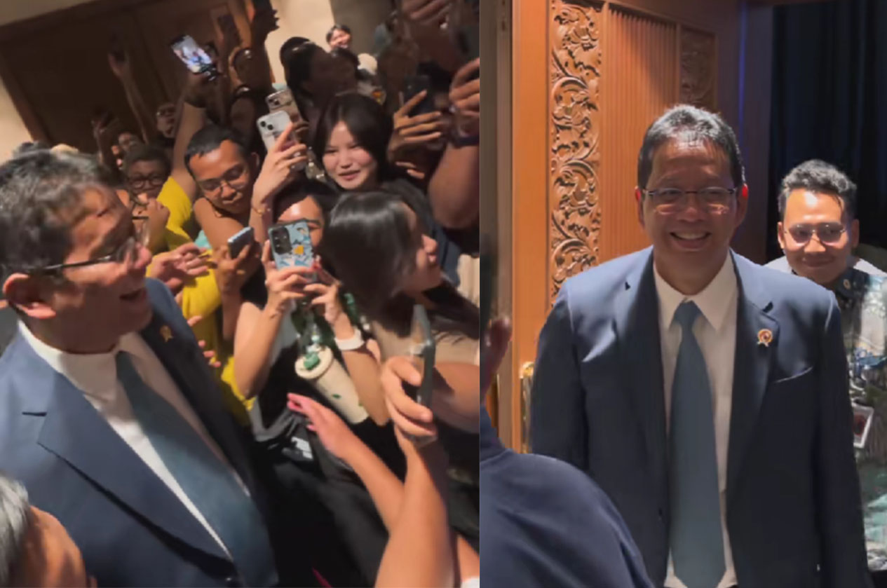 Momen Menkeu Purbaya saat ditodong pertanyaan cara memanaj keuangan bagi anak SMA oleh gen z.