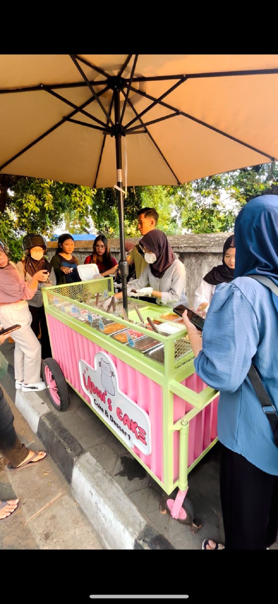 Mochi dadakan Udon