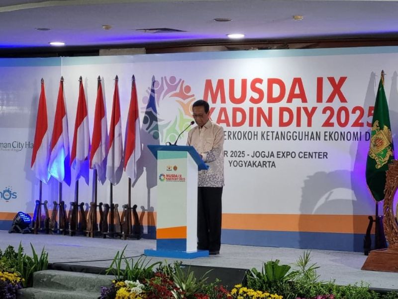 Sesi Musyawarah Daerah ke-9 Kadin DIY yang berlangsung di Jogja Expo Center (JEC).&nbsp;
