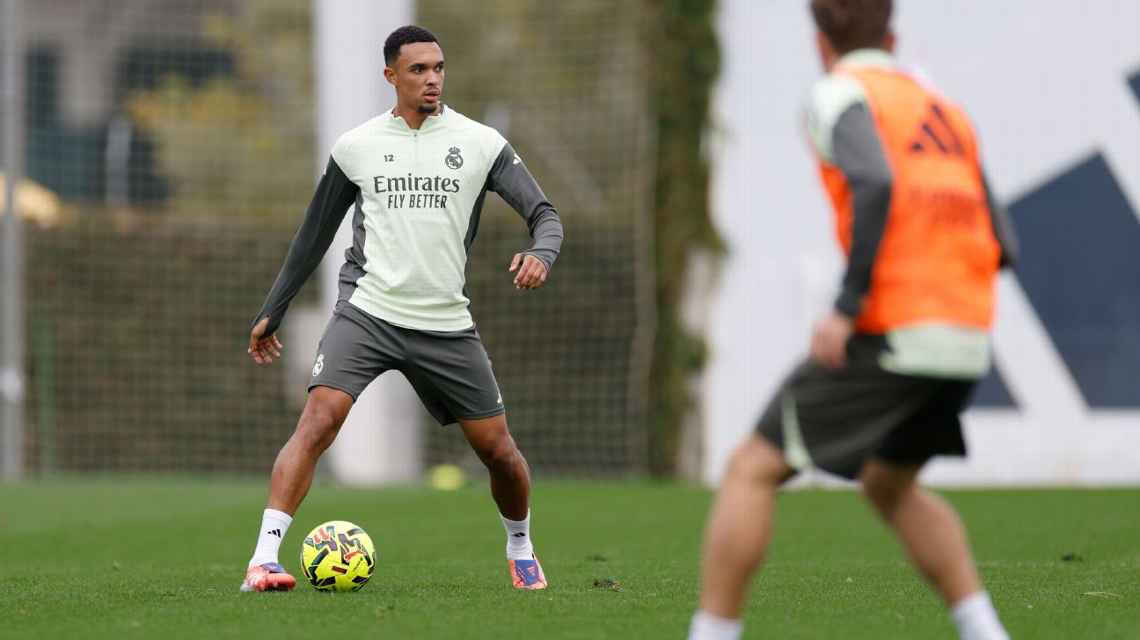 Trent Alexander-Arnold siap bermain sebagai starter saat Real Madrid tantang Rayo Vallecano di La Liga