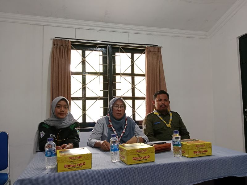 Jumpa pers oleh Pramuka Sleman