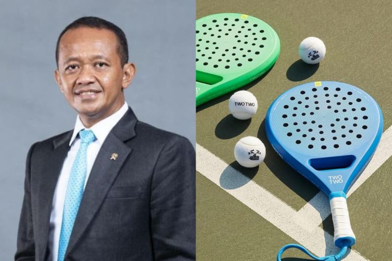 Menteri ESDM Bahlil Lahadalia, dan Bola Padel.