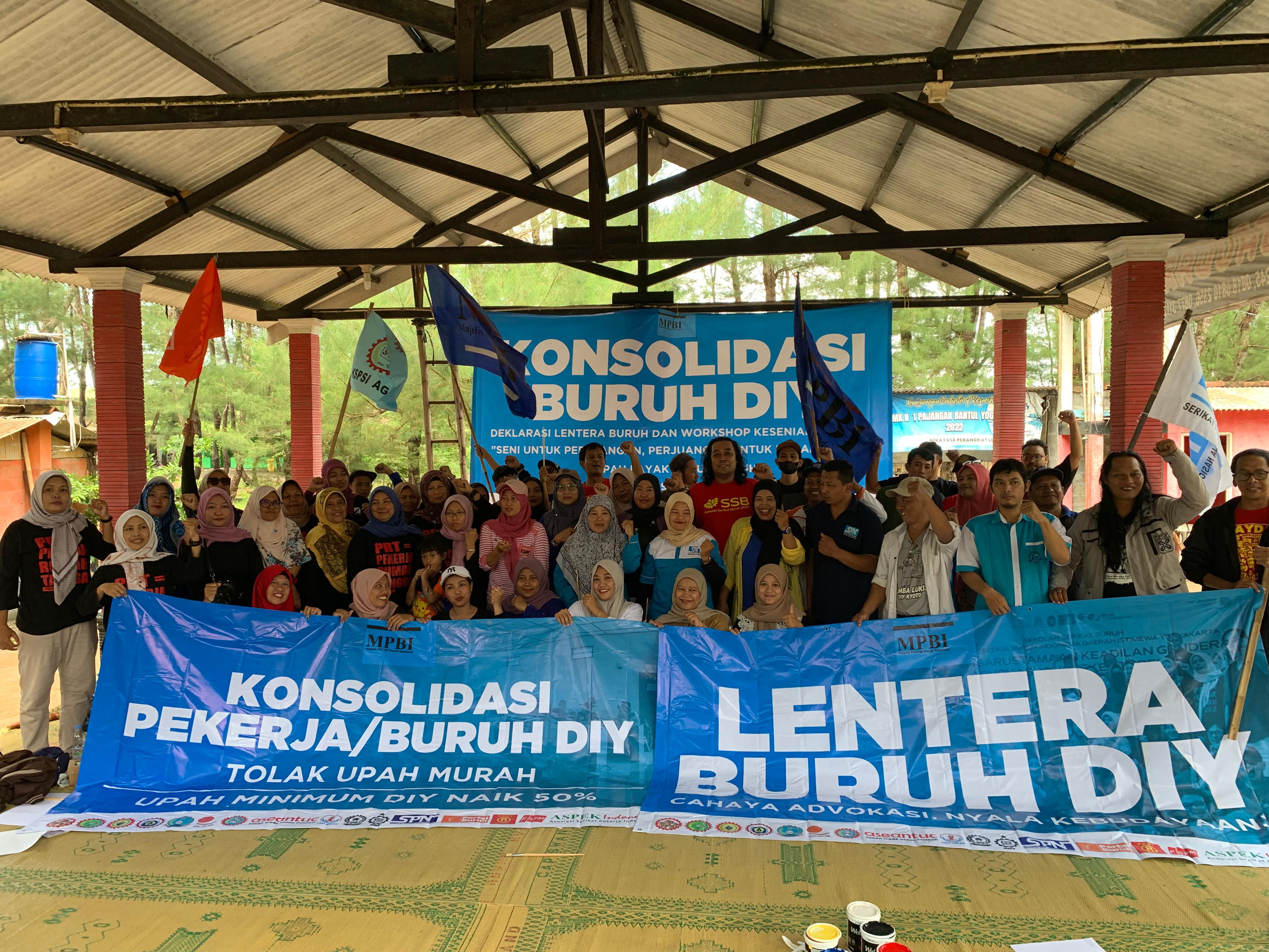 Konsolidasi Lentera Buruh DIY.