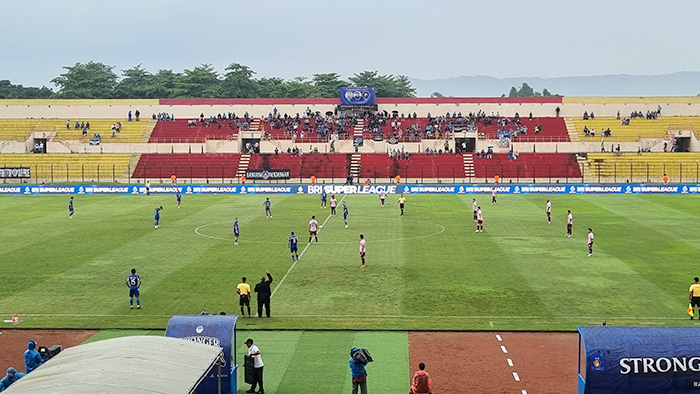 Pertandingan PSIM Jogja di Stadion Sultan Agung (SSA) Bantul.