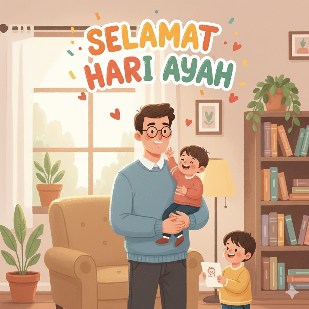 ilustrasi Ayah (Gemini AI)