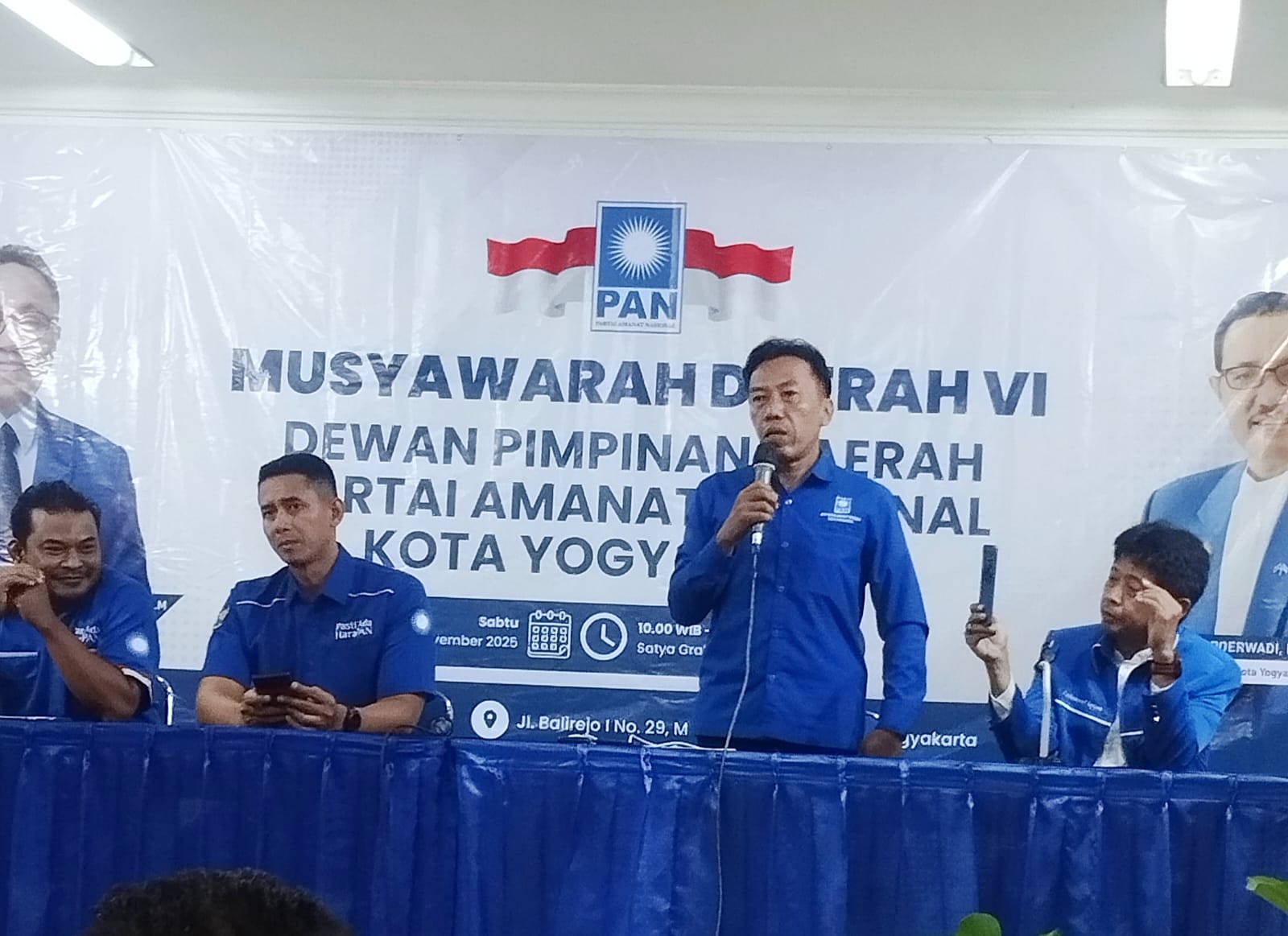 Suasana Musyawarah daerah (Musda) VI Partai Amanat Nasional (PAN) Kota Jogja yang diselenggarakan di Hotel Satya Graha, Sabtu (8/11/2025) lalu.&nbsp;