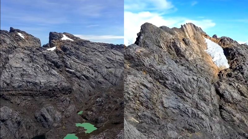 Sisa Salju Abadi yang berada di Puncak Cartenz.