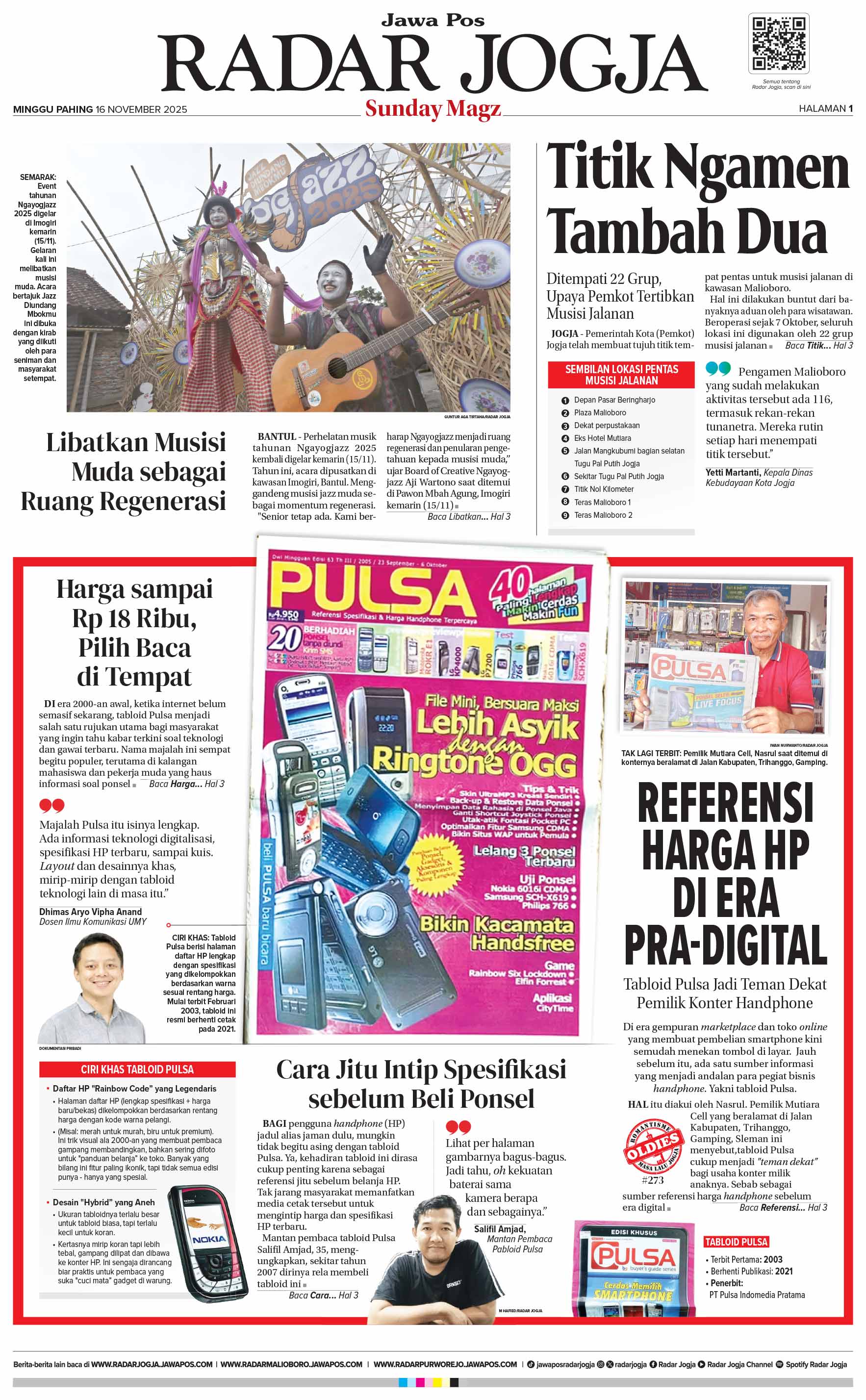 RADAR JOGJA EDISI MINGGU, 16 NOVEMBER 2025