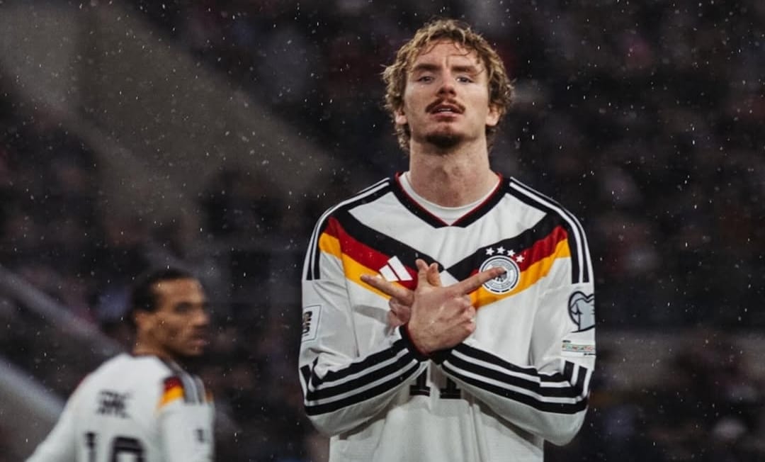 Selebrasi Nick Woltemade dalam kemennagan Jerman atas Luksemburg