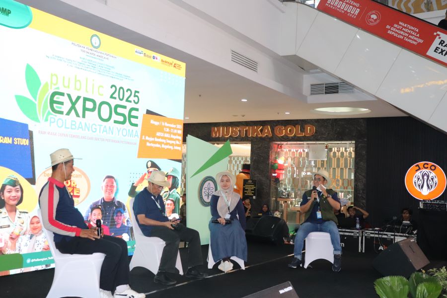 Public Expose 2025 yang digelar Politeknik Pembangunan Pertanian Yogyakarta Magelang (Polbangtan Yoma)