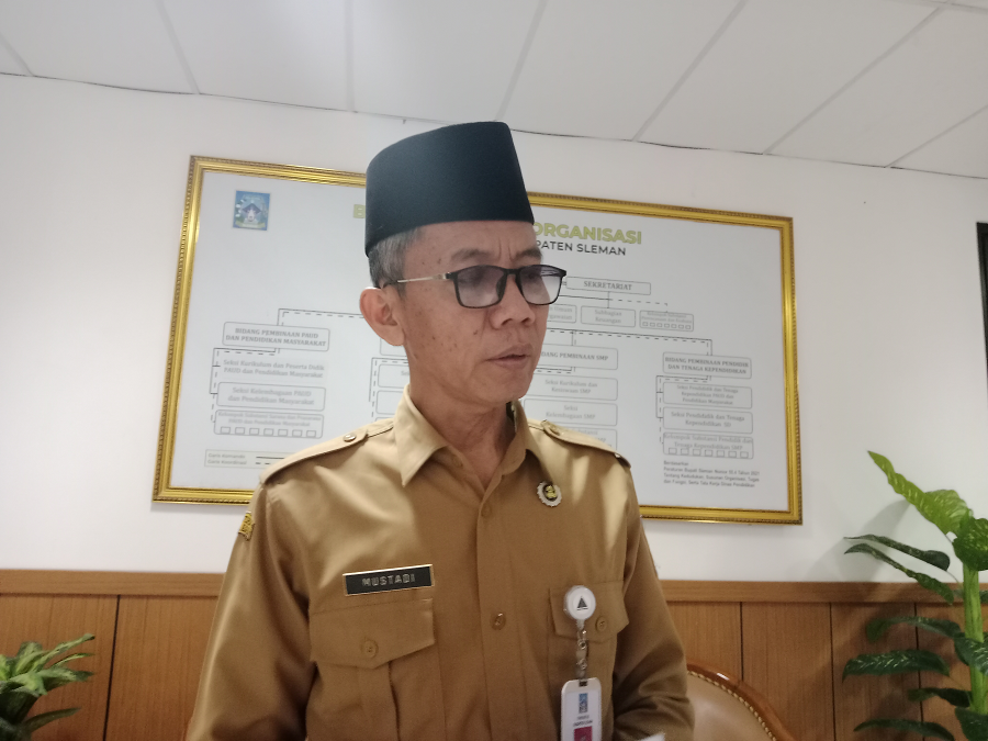 Kepala Dinas Pendidikan Kabupaten Sleman Mustadi.