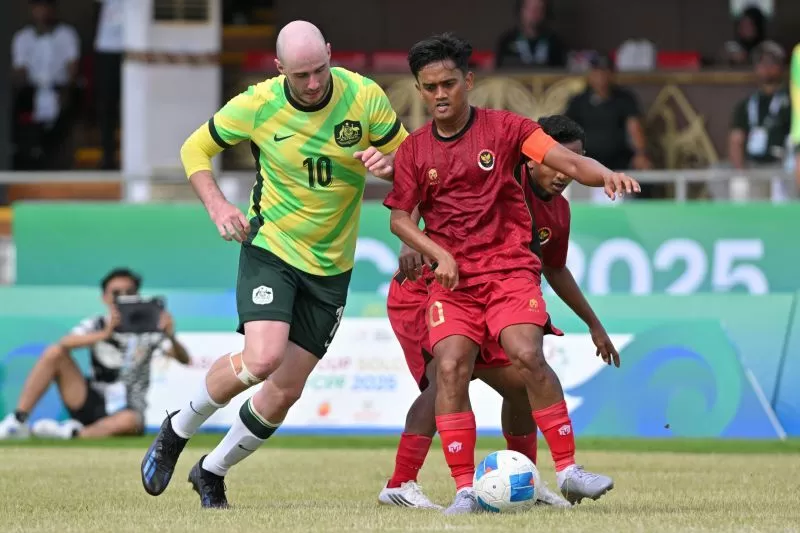 Kapten tim Indonesia, Yahya Hernanda, saat melawan tim Australia dalam laga perdana Grup A IFCPF Asia-Oceania Cup 2025 di Stadion Sriwedari, Solo, Minggu (16/11/2025)