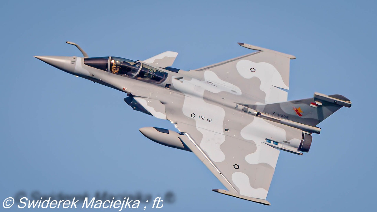 Pesawat Tempur Rafale Indonesia dengan No. T-0302 Sumber: Keris Reborn/fb
